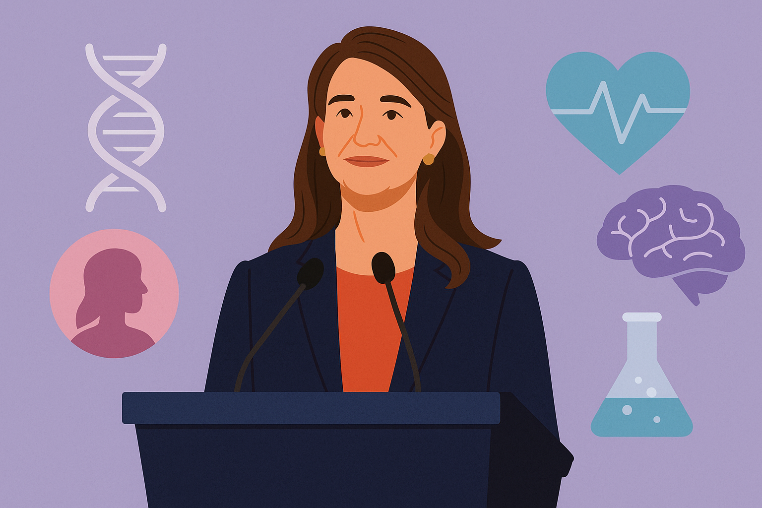 سرمایه‌گذاری ۱۰۰ میلیون دلاری ملیندا فرنچ گیتس در تحقیقات سلامت زنان